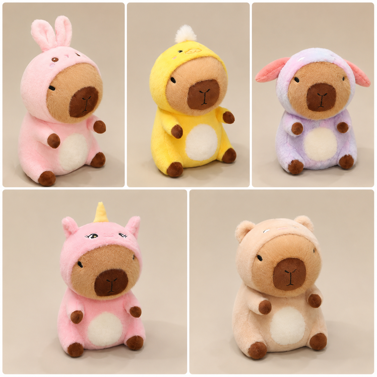 Capybara Cosplay Doggy Bunny Duck Unicorn Bear