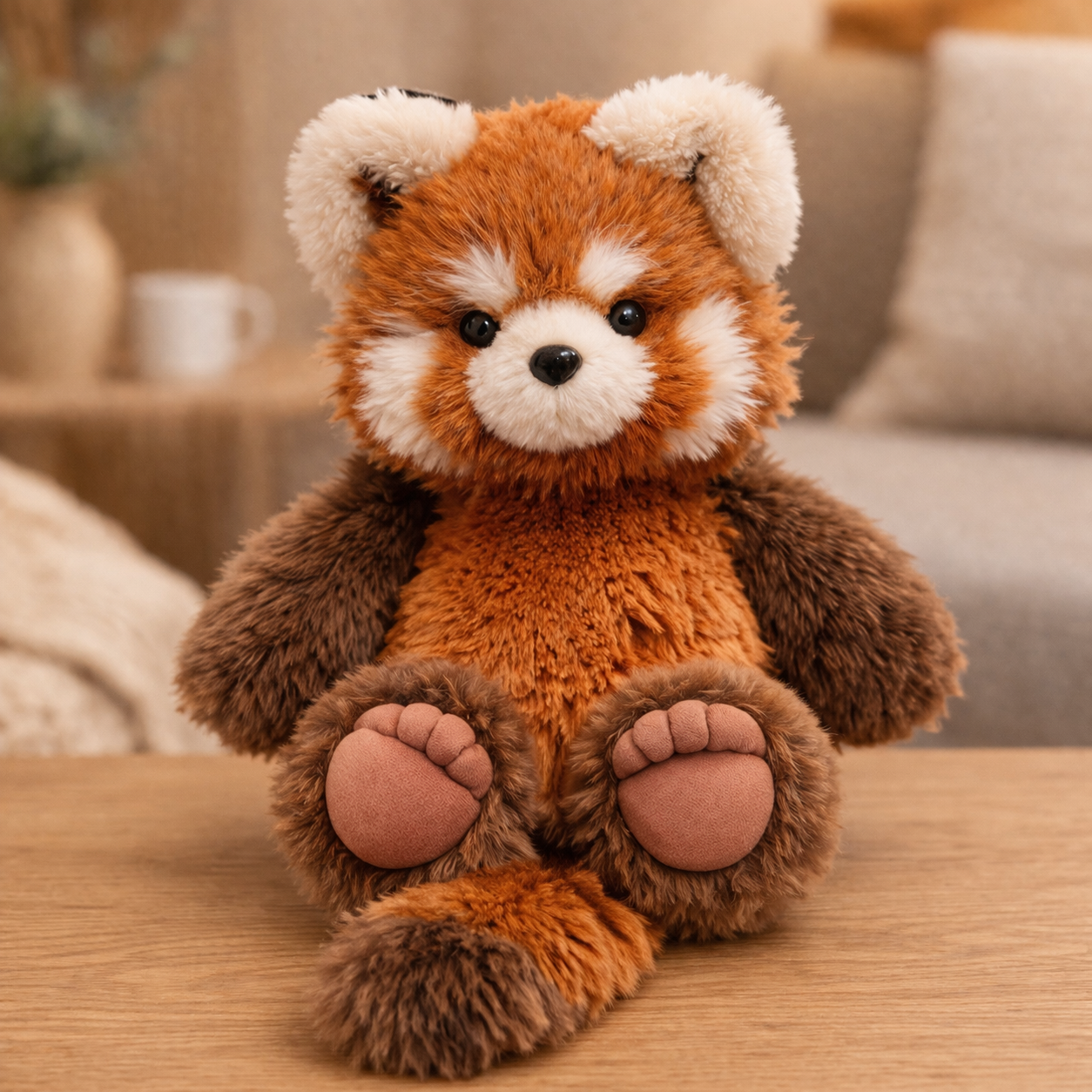 Running RED PANDA Plushie